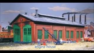 Ho Scale Walthers Engine House Review [upl. by Elin]