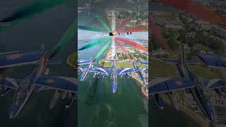 Historic Newport Rhode Island flyover by the Frecce Tricolori [upl. by Aisha]