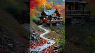 Natures Masterpiece A Log Cabin Sanctuary in the Changing Seasons cottagenest scenery [upl. by Quiteris]