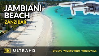 Jambiani Zanzibar 4K ❤️ Cinematic Drone Footage  2021 [upl. by Isahella]