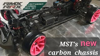 New MST rmxrrx lightweight carbon chassis RC Drift [upl. by Paucker]