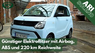 Das elektrische Stadtauto ARI Soleno  kompakter Elektroflitzer mit 220 km Reichweite ABS amp Airbag [upl. by Raouf841]