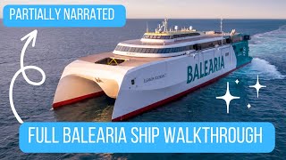 FULL Balearia Walkthrough  The 2 Hour FERRY to Bimini  Partially Narrated for MORE Info [upl. by Carree]