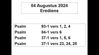 20240804 Erediens Dr Theuns de Klerk [upl. by Faustine]