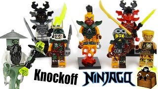 Ninjago Knockoff LEGO Minifigures 2017 [upl. by Atterual]