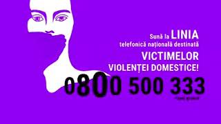 0800500333  HELPLINE gratuit nonstop destinat victimelor violenței domestice [upl. by Hajed]