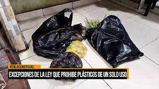 Excepciones de la ley que prohíbe plásticos de un solo uso [upl. by Alica830]