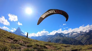 Paragliding In Zermatt Is SPECTACULAR  Hike and Fly In Switzerland [upl. by Sral]