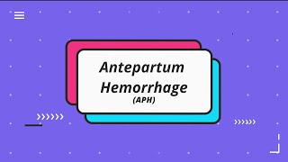 Antepartum Hemorrhage  APH  Prof Dr Dilruba Zeba [upl. by Mchenry]