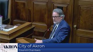 City of Akron Council Special Meeting Public Hearing  1032024 [upl. by Cynthla]