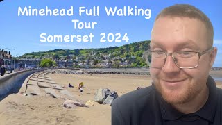 Minehead Full Walking Tour 2024  Cafes  Shops  Beach Walk [upl. by Elagiba]