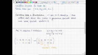 16 Sottospazi Vettoriali Rappre Cartesiana E Param Calcolo Base Dim Della Somma Ed Intersezione [upl. by Llenyl]