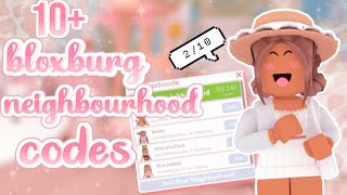 10 FREE Bloxburg Neighbourhood Codes  ItsRxchel ♡ [upl. by Burger]