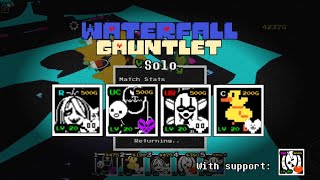 Solo Waterfall Gauntlet with Woshua Shyren Small Bird and Migospel  Roblox Undertale Adventures [upl. by Atnohs]