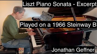 Liszt Sonata  Excerpt  Played on a 1966 Steinway B Piano [upl. by Dow]