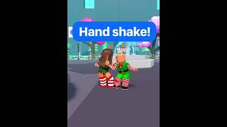 Look at Rachel and Dj’s hand shake bestie roblox [upl. by Lister234]