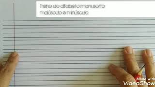 Como usar o caderno de caligrafia treinando letras cursivas maiúsculas e minúsculas [upl. by Decrem]