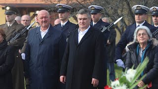 Predsjednik Milanović na obljetnici okupacije Saborskog [upl. by Costanzia142]