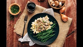 Beef Stroganoff Recipe with Yogurt Sauce [upl. by Uhp]