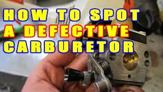 How To Spot A Defective Carburetor [upl. by Battiste]