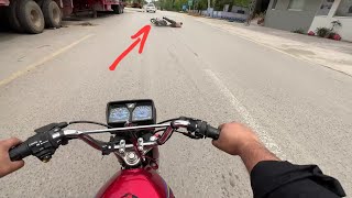 Honda CG125 Live Accident [upl. by Emili]