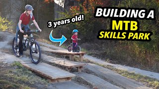 Building and Donating an Entire Mini Mountain Bike Park for KIDS [upl. by Keriann]