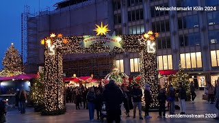 Weinachtsmarkt in Köln am Kölner Dom 2024 Christmas Market in Cologne Germany 2024 [upl. by Chun]