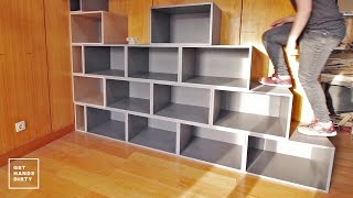 Loft Bed  Work Space  Staircase Shelf  Ep 2 [upl. by Ennaeilsel]