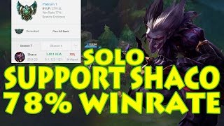 SUPPORT SHACO 78 WINRATE SOLO  HOW TO CARRY AS SUPPORT PoV Series with JaySea PATCH 79 [upl. by Most332]