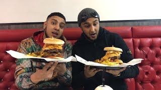 MAN VS FOOD Famous Yummys Challenge Leicester [upl. by Hawkins]