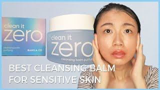 Tried out the BEST Cleansing Balm For Sensitive Skin  BANILA CO Clean it Zero Purifying [upl. by Niggem256]