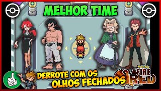 Melhor Time Para Kanto  Derrotar a Elite 4 Fácil  Fire Red  PokeMMO [upl. by Enimassej]