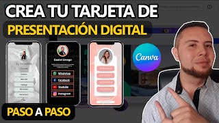 Cómo hacer una TARJETA de PRESENTACIÓN DIGITAL INTERACTIVA✅ GRATIS [upl. by Iahcedrom17]