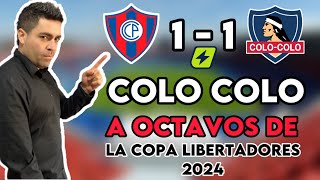 CERRO 1 VS 1 COLO COLO ANÁLISIS JEAN PIERRE BONVALLET COLOCOLO A OCTAVOS DE FINALcopalibertadores [upl. by Wallford278]