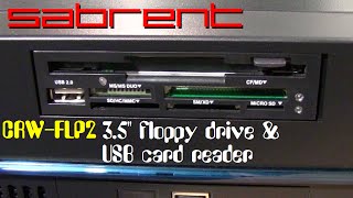 Sabrent CRWFLP2 3½quot floppy drive amp USB card reader [upl. by Willock]