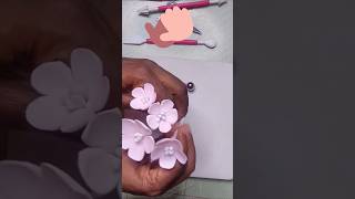 Easy amp quick fondant flower fondant fondanttutorial fondanttoppershort shortvideo [upl. by Hebert15]