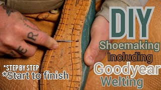 Learn the art of shoe making DIY Goodyear welted shoes step by step [upl. by Ysirhc]