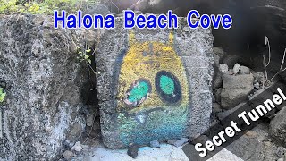 Halona Beach Cove and Secret Tunnel Oahu Hawaii USA 🌴 Hawaii 4K Tour [upl. by Mcconnell]