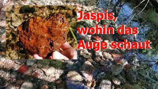 Mineralien in den Bächen des Westerzgebirge Teil 5  Jaspis überall wo man hinschaut [upl. by Meehar]