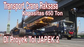 Loading Crane Raksasa di Proyek Tol JAPEK [upl. by Iborian399]