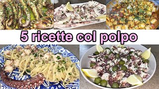 5 ricette con il polpo buonissime [upl. by Namruht]