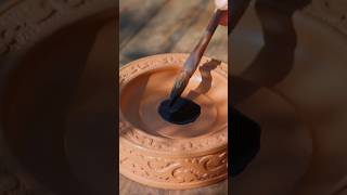 Making Ancient Inkstone✒️ shorts craft [upl. by Hebrew640]