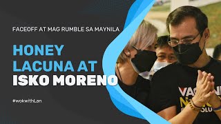 ISKO MORENO AT HONEY LACUNA FACEOOF AT MAG RUMBLE SA MAYNILA [upl. by Aekin987]