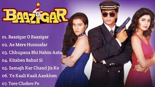 Baazigar Movie All SongsShahrukh KhanKajolShilpa ShettiMUSICAL WORLD [upl. by Syxela]