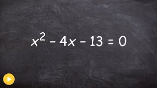 Solving a quadratic by completing the square [upl. by Peih]