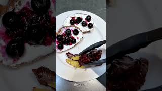 Breakfast ｜Blueberry cheese whole wheat bread breaksfast shorts viralvideo [upl. by Eberta]