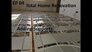 Adding support beams for bedroom wall  shelves EP 04 [upl. by Lennod115]