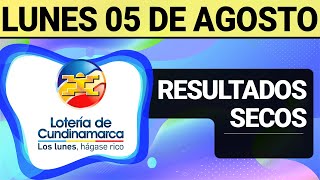 Resultado SECOS Lotería de CUNDINAMARCA Lunes 5 de Agosto de 2024 SECOS 😱💰🚨 [upl. by Malanie]