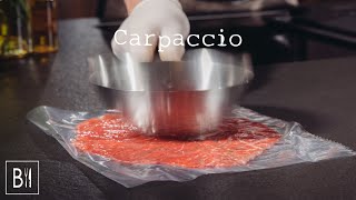 Authentieke carpaccio maak je zo  One Minute Grill Academy  ButcheryTV [upl. by Fakieh]