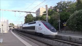 Gare de Marseille Blancarde 1 Quelques trains sur la côte Intercités TGV Ouigo TER [upl. by Clemente]